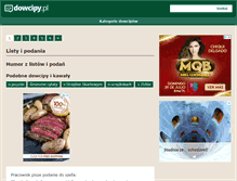 Tablet Screenshot of listy-podania.dowcipy.pl