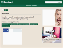 Tablet Screenshot of naukowcy.dowcipy.pl
