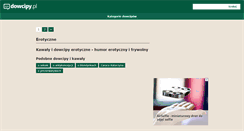 Desktop Screenshot of erotyczne.dowcipy.pl