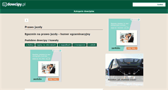 Desktop Screenshot of egzamin-na-prawo-jazdy.dowcipy.pl