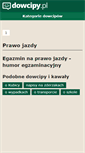 Mobile Screenshot of egzamin-na-prawo-jazdy.dowcipy.pl